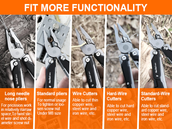 NexTool Adjustable Wrench Pliers W40 9Tools- OSelect