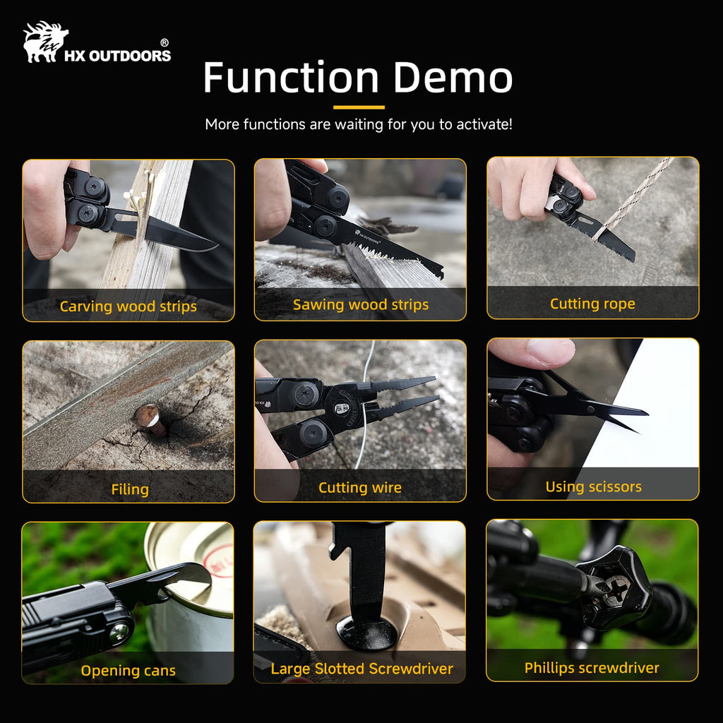 HX OUTDOORS GQ-20B EDC Multi-tool Pliers