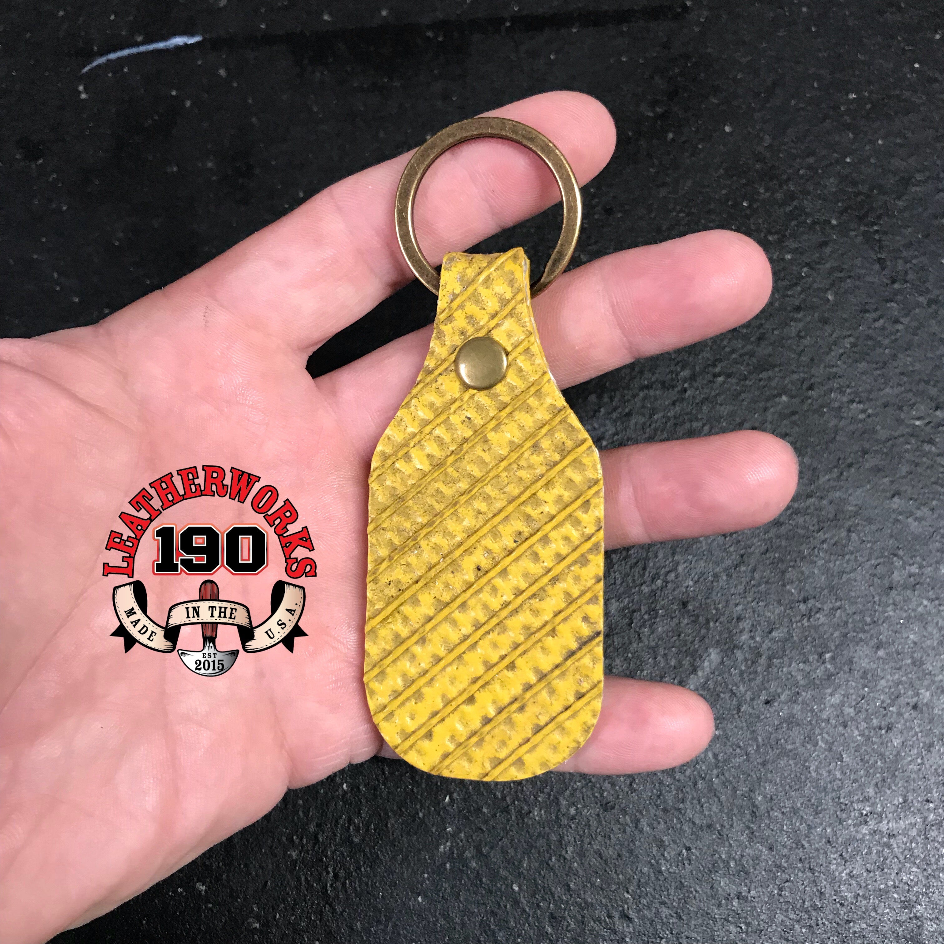Recycled Fire Hose Fob image 0
