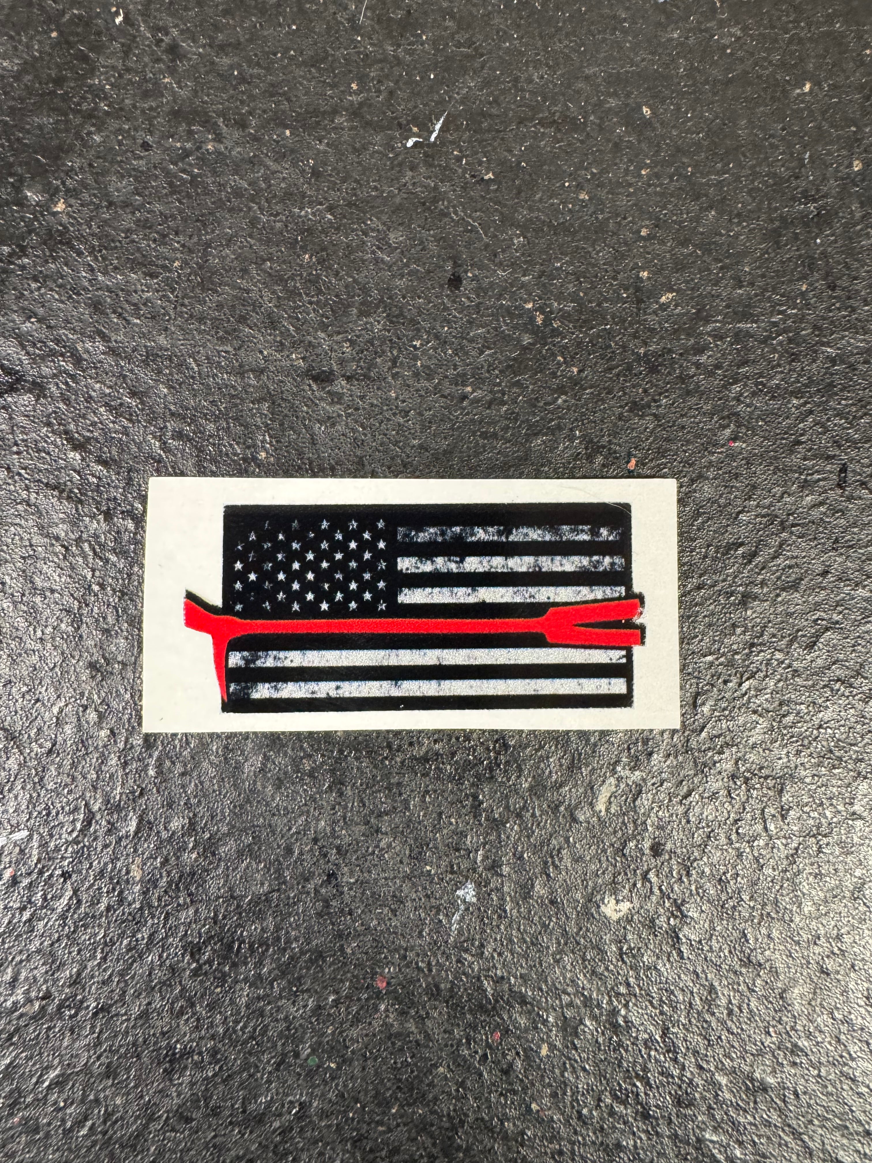 Thin Red Line Tool Flag Decals