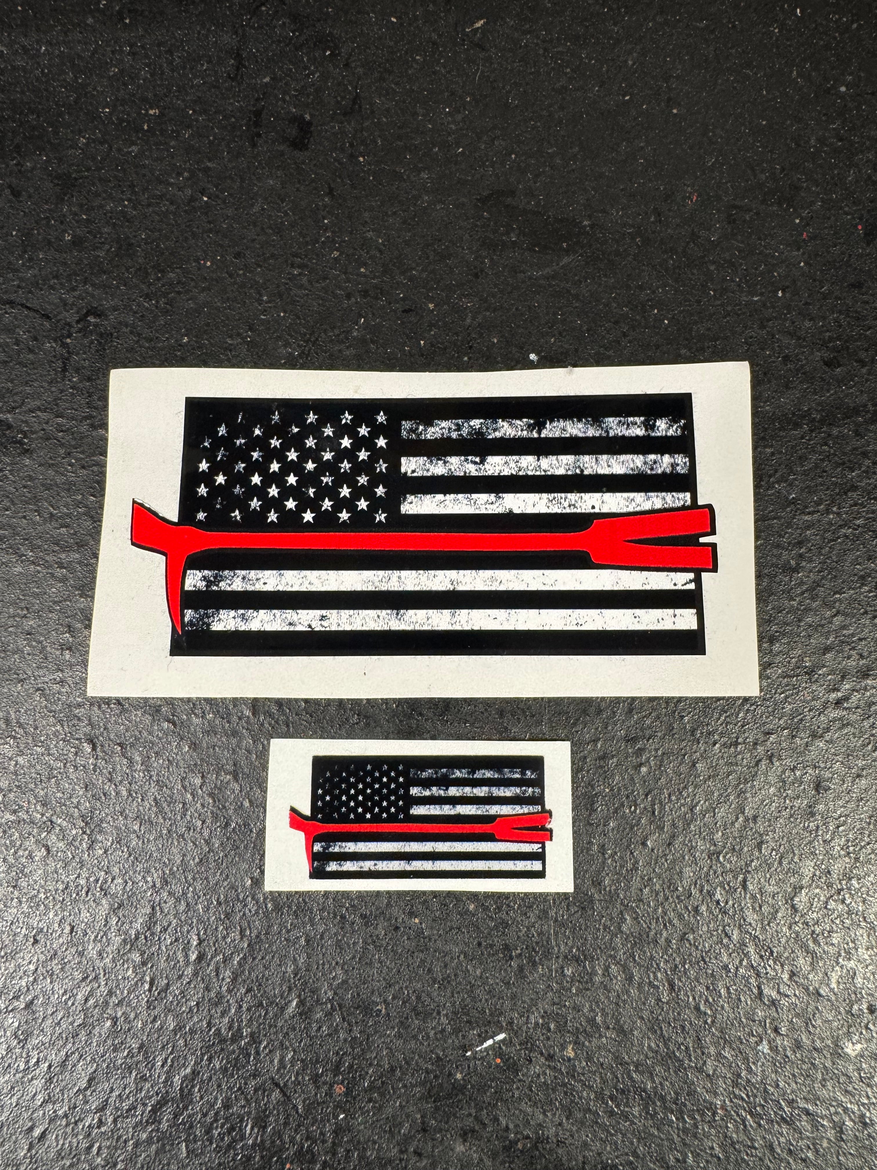 Thin Red Line Tool Flag Decals