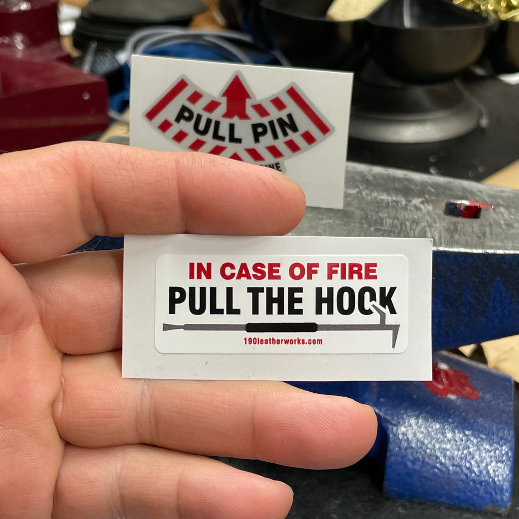 In Case of Fire, Pull Hook Decal image 1